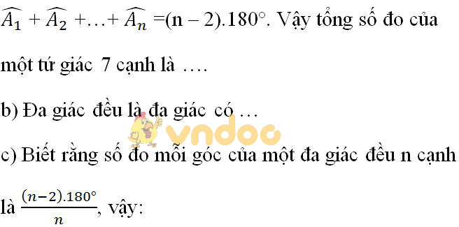 Giải bài tập SGK Toán lớp 8: Ôn tập chương 2 - Đa giác. Diện tích đa giác