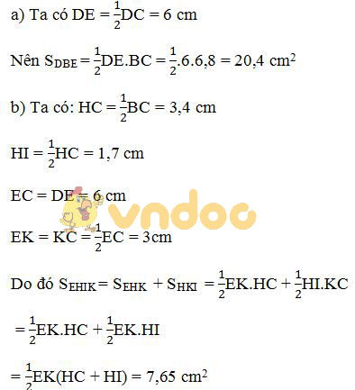 Giải bài tập SGK Toán lớp 8: Ôn tập chương 2 - Đa giác. Diện tích đa giác