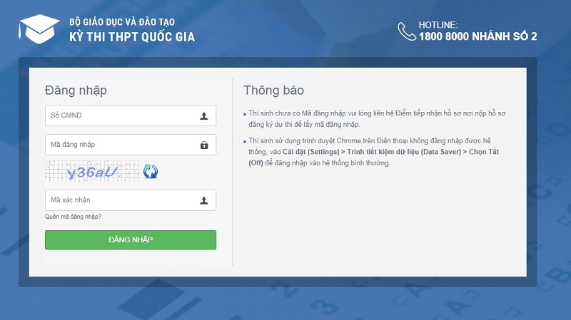 Hướng dẫn thí sinh tra cứu điểm thi THPT quốc gia 2018
