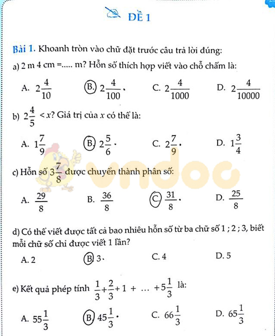 Cùng em học Toán lớp 5 Tuần 3