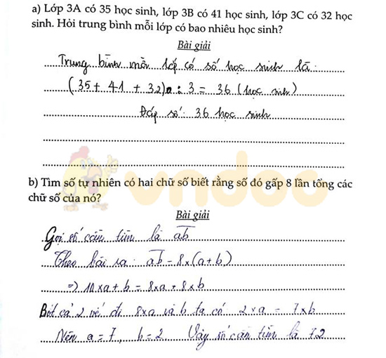 Cùng em học Toán lớp 4 Tuần 5 - Đề 1