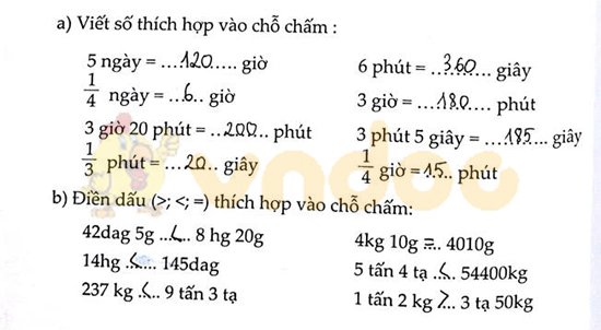 Cùng em học Toán lớp 4 Tuần 5 - Đề 2