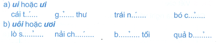 Đề kiểm tra cuối tuần Tiếng Việt lớp 1: Tuần 7 - Đề 2
