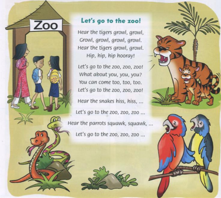 Giải bài tập tiếng Anh lớp 2