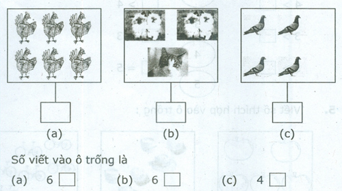 Đề kiểm tra cuối tuần Toán lớp 1: Tuần 4 - Đề 2