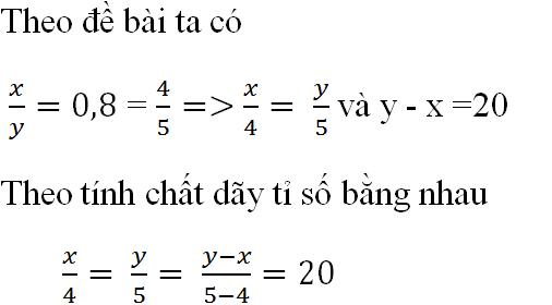 Giải bài tập SGK Toán lớp 7 bài 8: Tính chất của dãy tỉ số bằng nhau