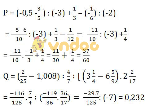 Giải bài tập SGK Toán lớp 7: Ôn tập chương I