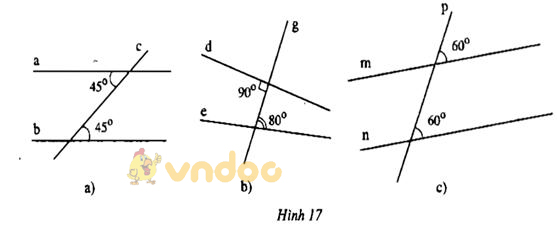 Giải bài tập SGK Toán lớp 7 bài 4: Hai đường thẳng song song