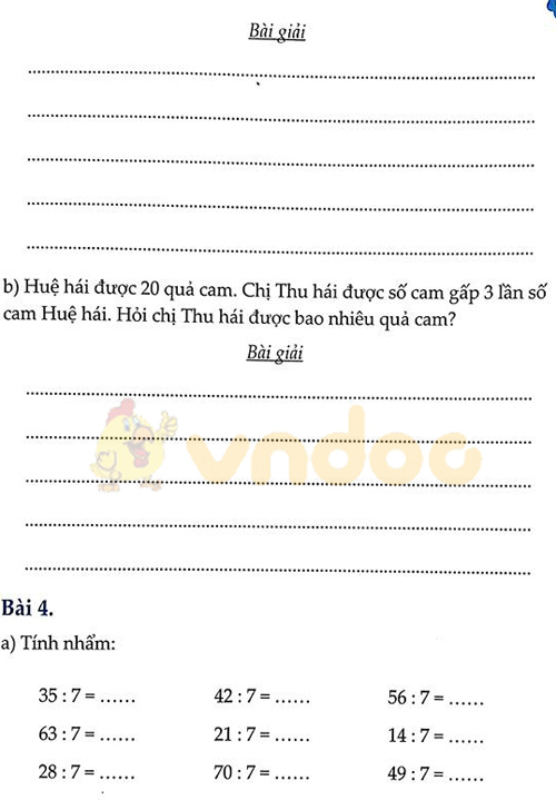 Đề bài Cùng em học Toán Tuần 7 - Đề 1