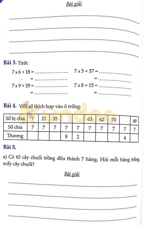 Đề bài Cùng em học Toán Tuần 7 - Đề 2