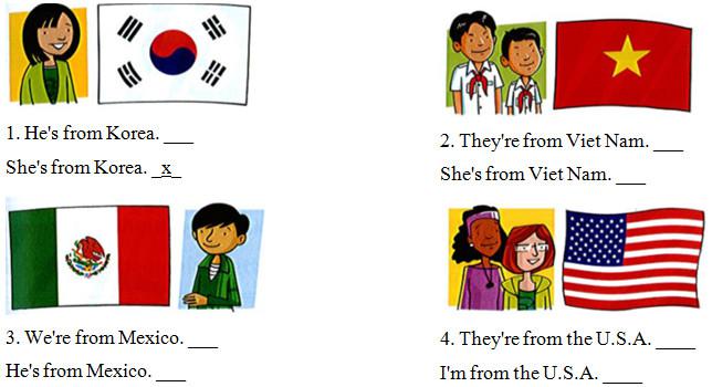 Giải bài tập tiếng Anh lớp 4