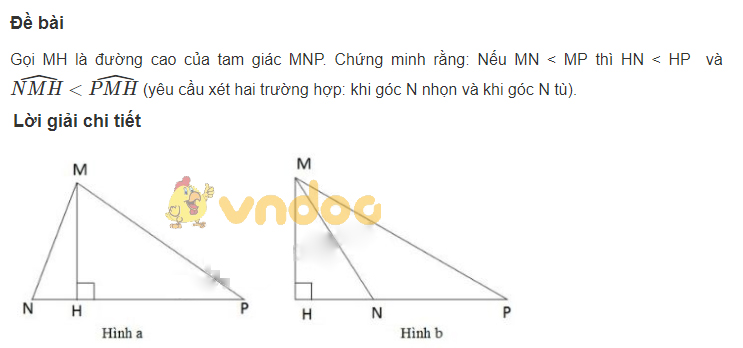 Giải bài tập SGK Toán lớp 7 bài: Ôn tập chương III - Quan hệ giữa các yếu tố trong tam giác. Các đường đồng quy của tam giác