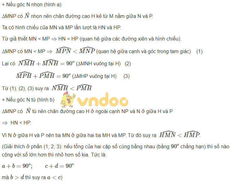 Giải bài tập SGK Toán lớp 7 bài: Ôn tập chương III - Quan hệ giữa các yếu tố trong tam giác. Các đường đồng quy của tam giác