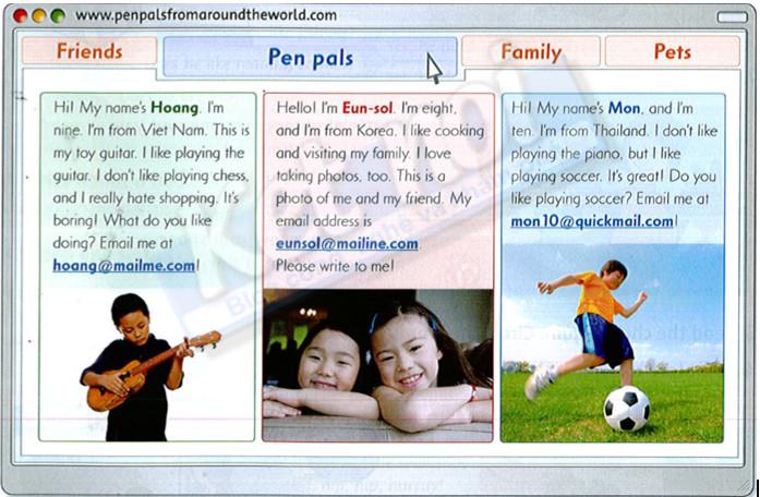 Giải bài tập tiếng Anh lớp 4