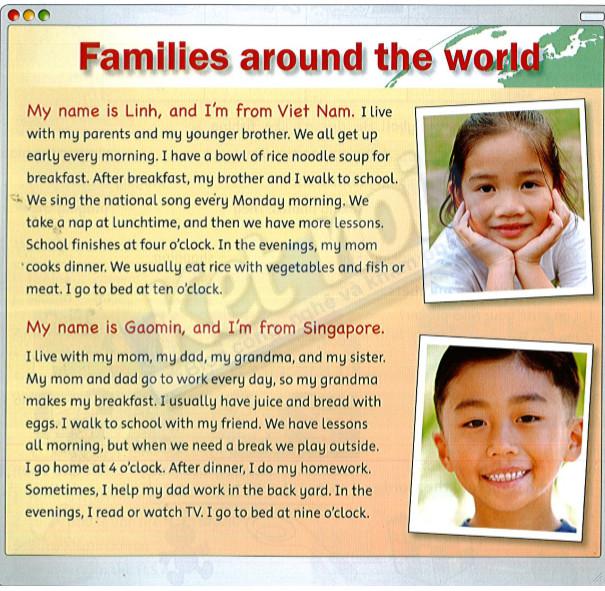 Giải bài tập tiếng Anh lớp 4