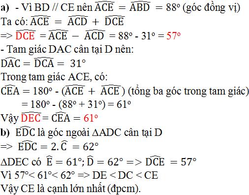 Giải bài tập SGK Toán lớp 7: Phần Hình học - Ôn tập cuối năm