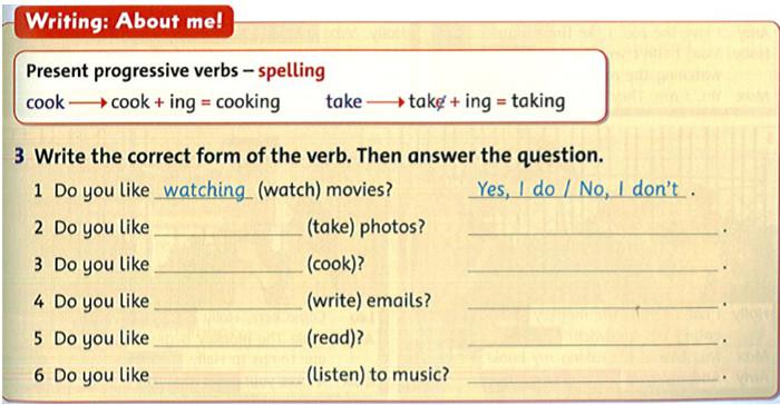 Giải bài tập tiếng Anh lớp 4