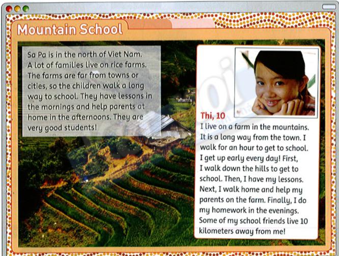 Giải bài tập tiếng Anh lớp 4