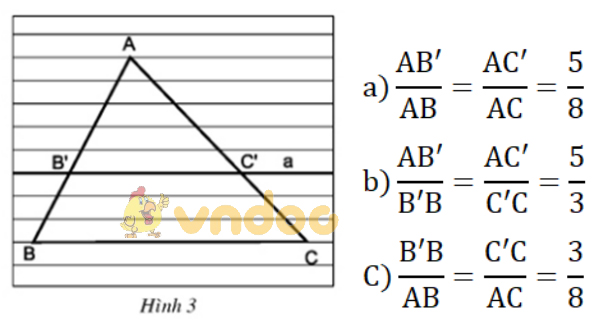 Giải bài tập SGK Toán lớp 8 bài 1: Định lí Ta-lét trong tam giác