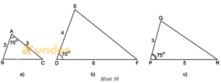 Giải bài tập SGK Toán lớp 8 bài 6: Trường hợp đồng dạng thứ hai