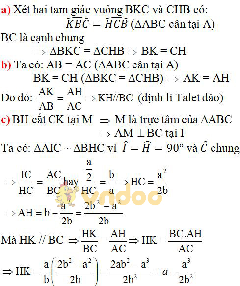 Giải bài tập SGK Toán lớp 8 bài: Ôn tập chương III - Tam giác đồng dạng