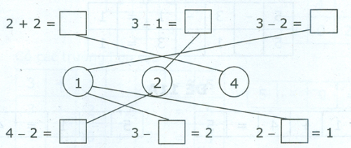 Đề kiểm tra cuối tuần Toán lớp 1: Tuần 9 - Đề 2