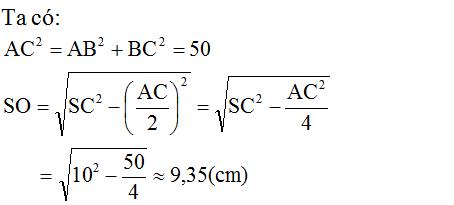 Giải bài tập SGK Toán lớp 8 bài 8: Diện tích xung quanh của hình chóp đều