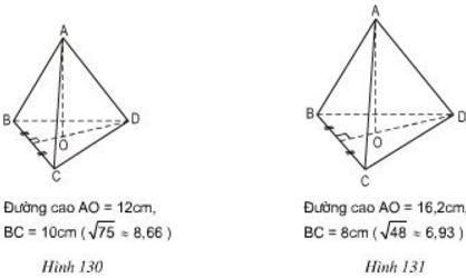 Giải bài tập SGK Toán lớp 8 bài 9: Thể tích của hình chóp đều