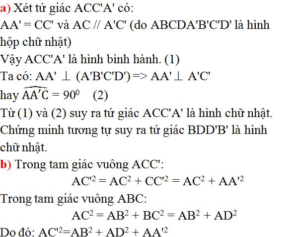Giải bài tập SGK Toán lớp 8: Phần Hình học - Ôn tập cuối năm