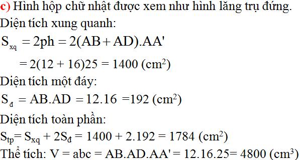 Giải bài tập SGK Toán lớp 8: Phần Hình học - Ôn tập cuối năm
