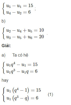 Giải SBT Toán 11 bài 4: Cấp số nhân