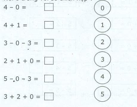 Đề kiểm tra cuối tuần Toán lớp 1: Tuần 11 - Đề 2