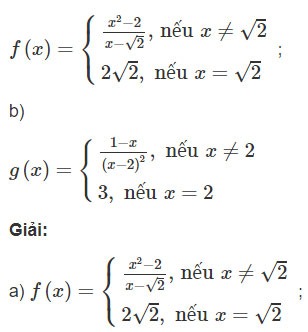 Giải SBT Toán 11 bài 3: Hàm số liên tục