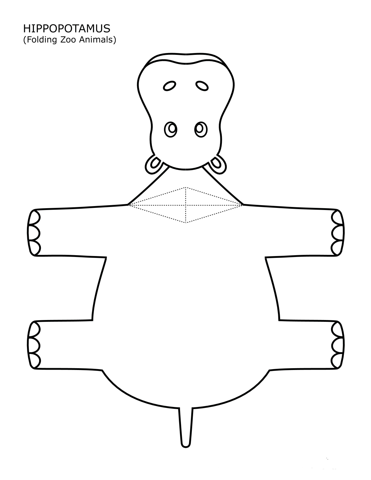 Mẫu mặt nạ hình hà mã