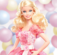 Tranh tô màu cho bé hình búp bê Barbie