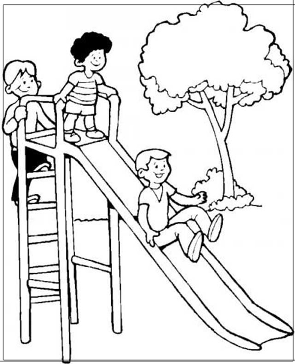 Tranh tô màu ngôi trường