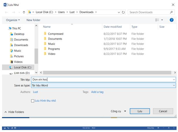 Giải bài tập SGK Tin học 10 bài 15: Làm quen với Microsoft Word