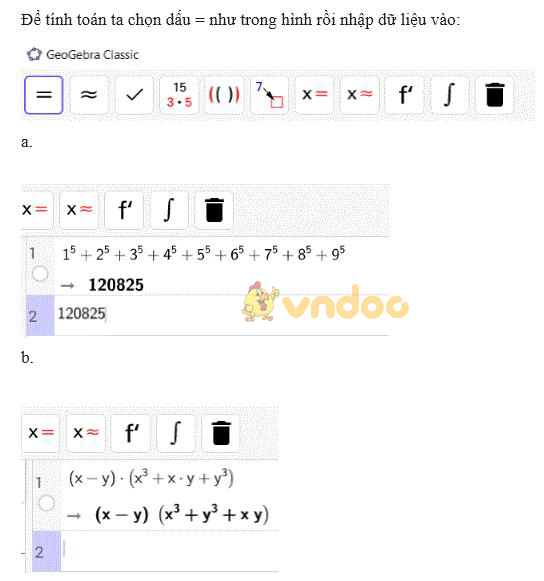 Giải bài tập SGK Tin học 8 bài 11: Giải toán và vẽ hình phẳng với GeoGebra