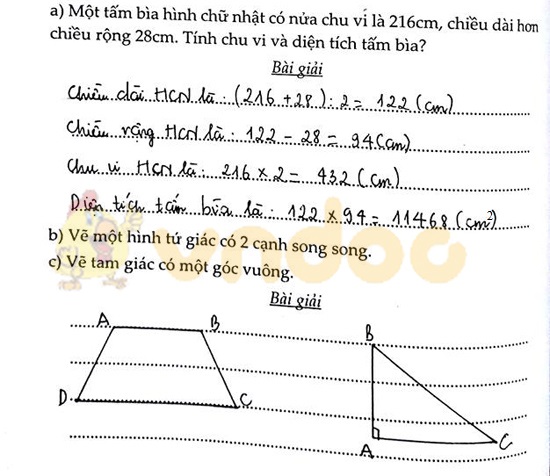 Cùng em học Toán lớp 4 Tuần 10 - Đề 1