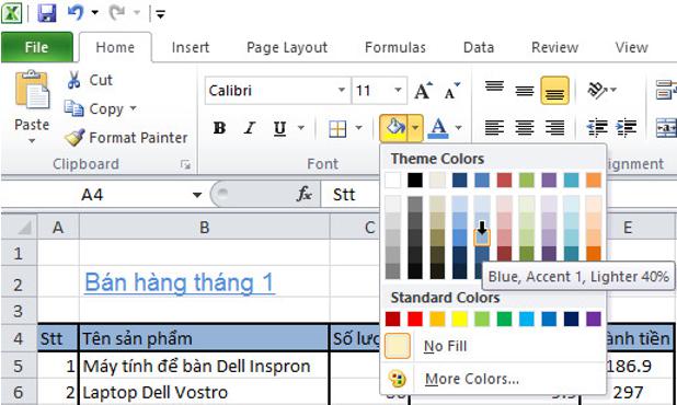 Giải bài tập SGK Tin học 7 bài 6: Định dạng trang tính
