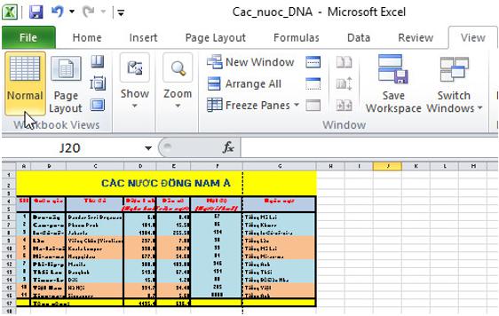 Giải bài tập SGK Tin học 7 bài 7: Trình bày và in trang tính