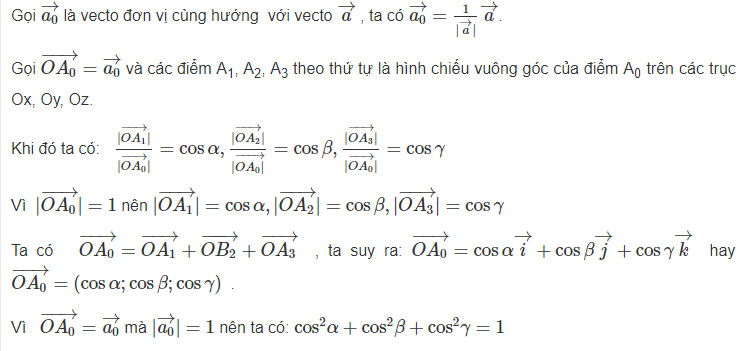 Giải SBT Toán 12 bài 1: Hệ tọa độ trong không gian