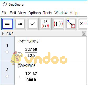 Giải bài tập SGK Tin học 7 bài 11: Học Đại số với GEOBEBRA