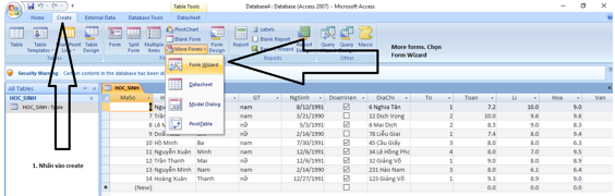 Giải bài tập SGK Tin học 12 bài 6