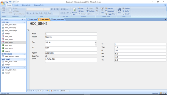 Giải bài tập SGK Tin học 12: Bài tập và thực hành 4