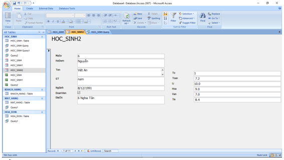 Giải bài tập SGK Tin học 12: Bài tập và thực hành 4