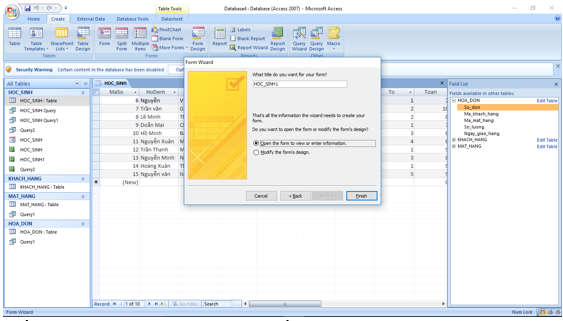 Giải bài tập SGK Tin học 12: Bài tập và thực hành 4