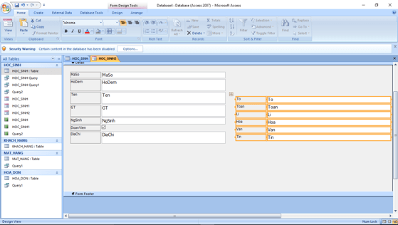 Giải bài tập SGK Tin học 12: Bài tập và thực hành 4