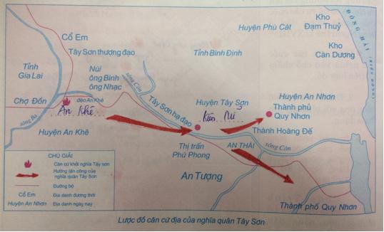 Giải Tập bản đồ Lịch Sử 7 bài 25: Phong trào Tây Sơn