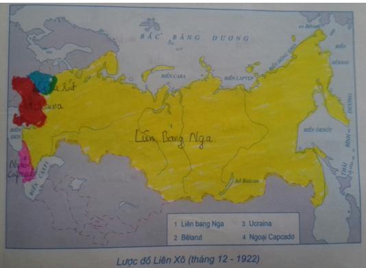 Giải Tập bản đồ Lịch Sử 8 bài 16: Liên Xô xây dựng chủ nghĩa xã hội (1921 - 1941)